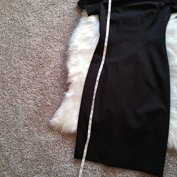 J.Crew Tall Black Gathered Sleeve Dress Size 2T - Picture 8 of 8